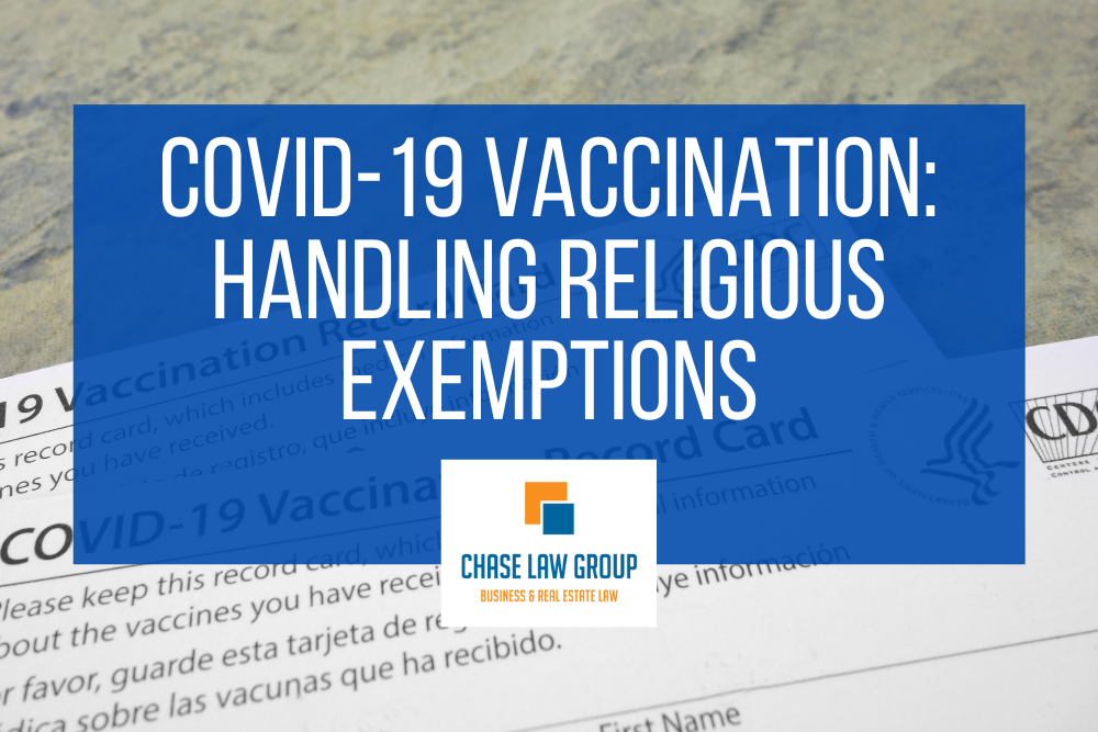 Employer Covid-19 Vaccination Mandate: Handling Religious Exemptions