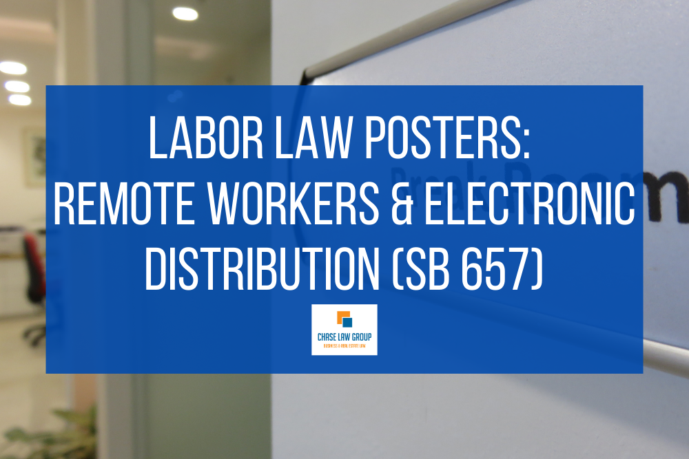 Required California and Federal Labor Law Postings (effective January 1, 2022)