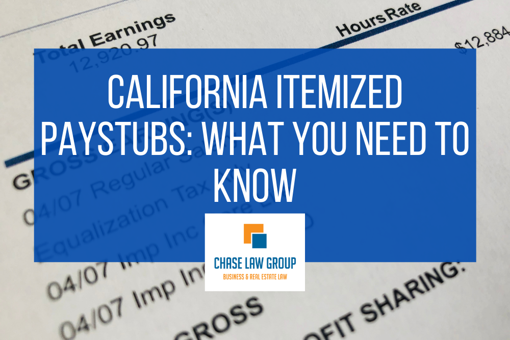 California Itemized Paystubs: What You Need To Know