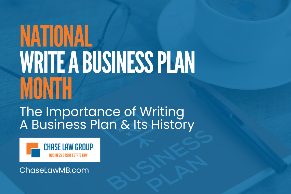 National Write A Business Plan Month