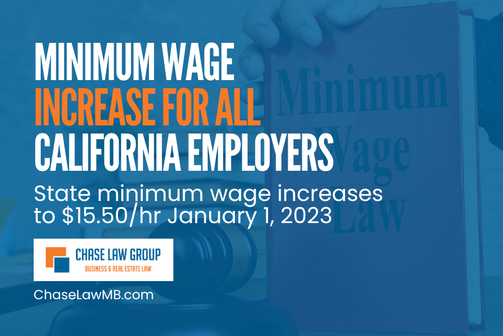 Minimum Wage To Increase To $15.50 Per Hour For All California Employers