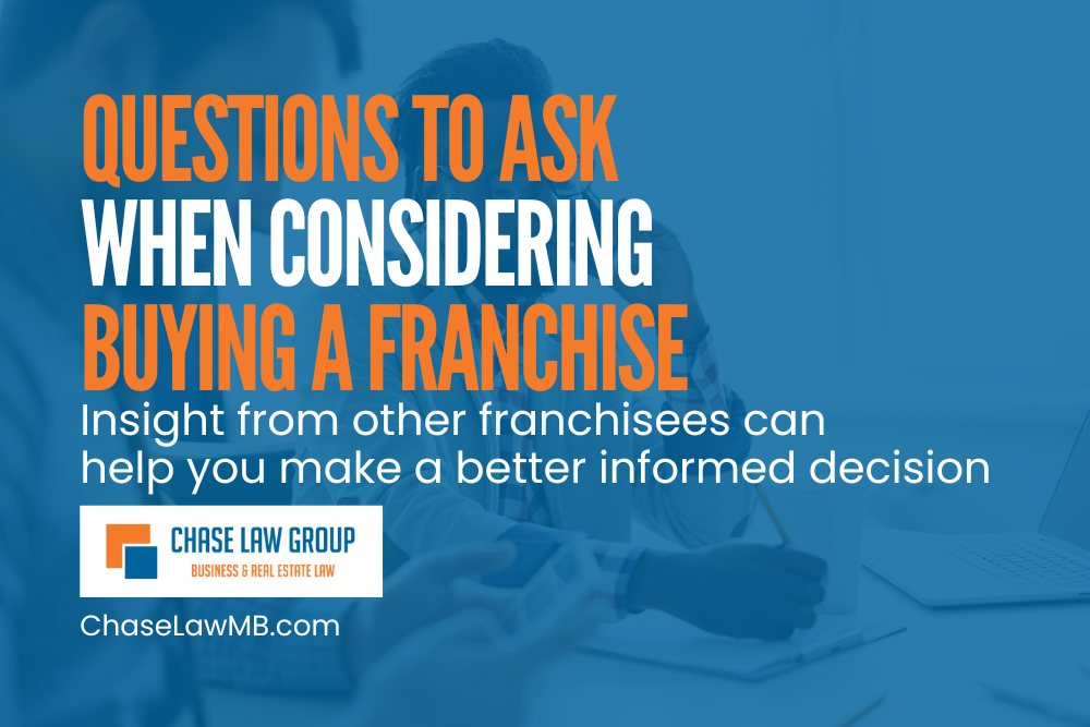 Questions To Ask When Considering  Buying A Franchise