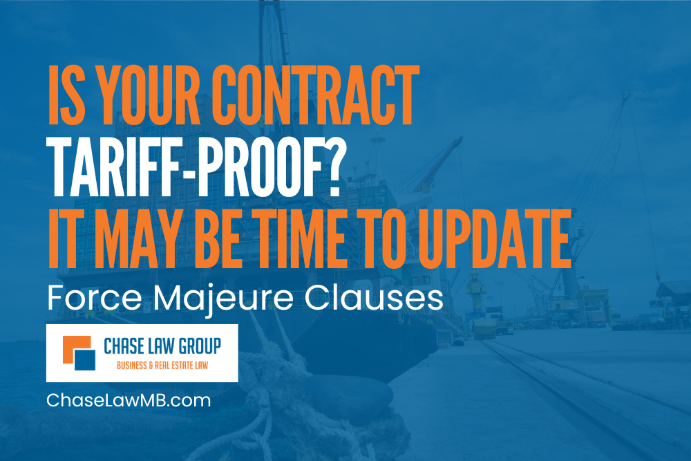 Is Your Contract Tariff-Proof? Why Your Contracts May Need an Update