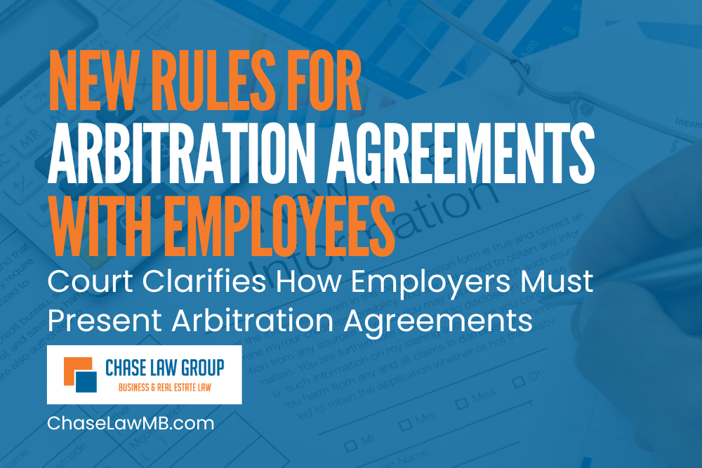 Court Clarifies How Employers Must Present Arbitration Agreements