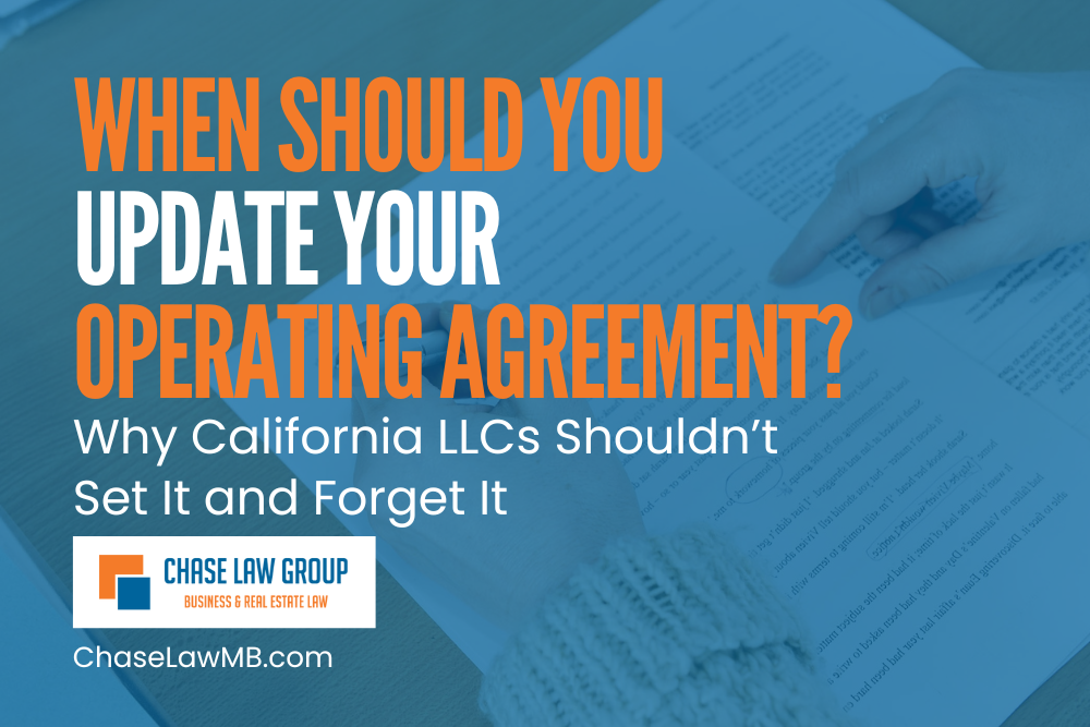 When Should You Update Your Operating Agreement?