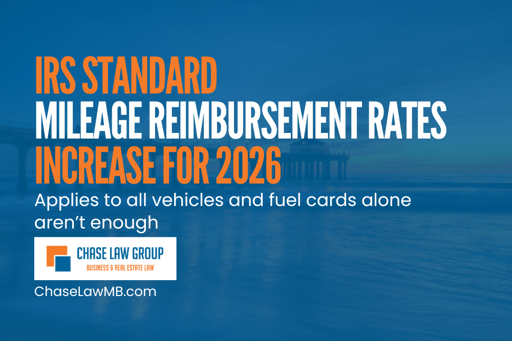 IRS Standard Mileage Reimbursement Rates Increase for 2026