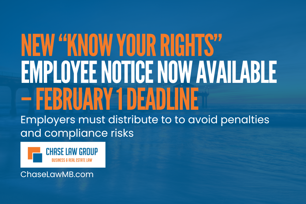 New “Know Your Rights” Employee Notice Now Available – February 1 Deadline